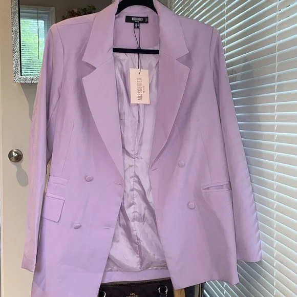 Lilac misguided blazer - Picture 2 of 5